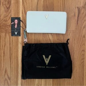 Vanessa Williams Zip-Around Wallet | Bone & Mint | New With Tags
